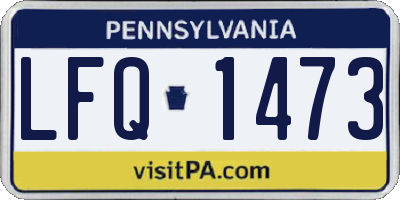 PA license plate LFQ1473