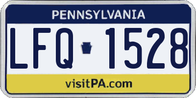 PA license plate LFQ1528