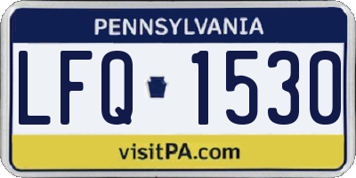PA license plate LFQ1530