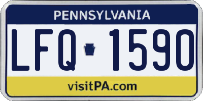 PA license plate LFQ1590