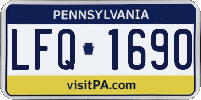 PA license plate LFQ1690