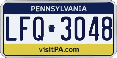 PA license plate LFQ3048
