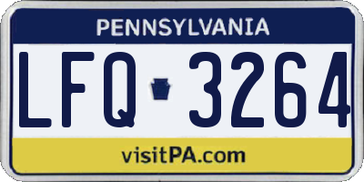 PA license plate LFQ3264