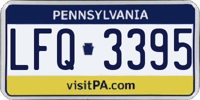 PA license plate LFQ3395
