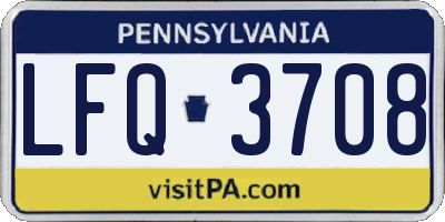 PA license plate LFQ3708