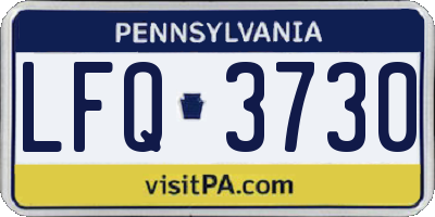 PA license plate LFQ3730