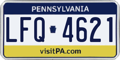 PA license plate LFQ4621