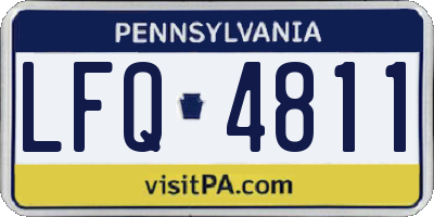 PA license plate LFQ4811