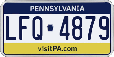 PA license plate LFQ4879