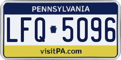 PA license plate LFQ5096