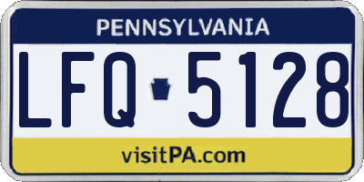 PA license plate LFQ5128