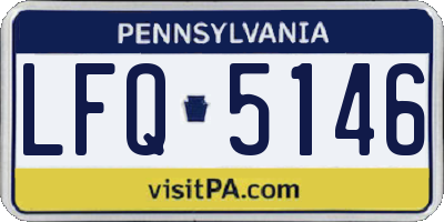 PA license plate LFQ5146