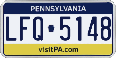 PA license plate LFQ5148