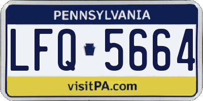 PA license plate LFQ5664