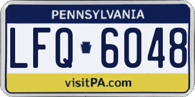 PA license plate LFQ6048