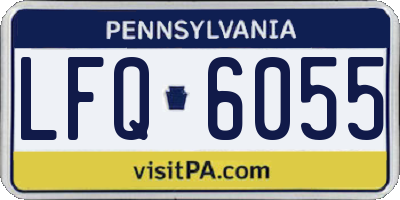 PA license plate LFQ6055