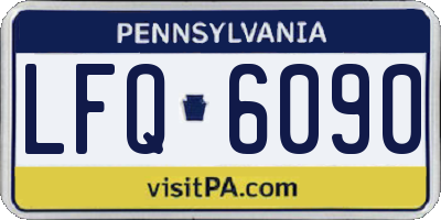 PA license plate LFQ6090