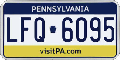 PA license plate LFQ6095