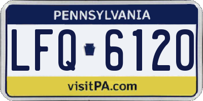 PA license plate LFQ6120