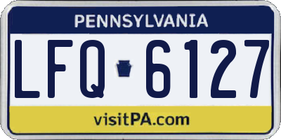 PA license plate LFQ6127