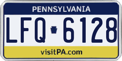 PA license plate LFQ6128