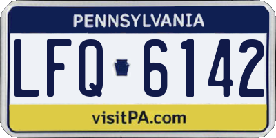 PA license plate LFQ6142
