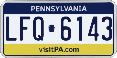 PA license plate LFQ6143