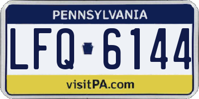 PA license plate LFQ6144