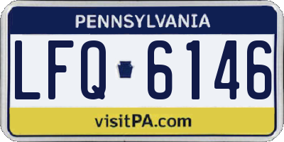 PA license plate LFQ6146