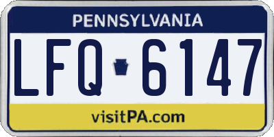 PA license plate LFQ6147