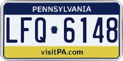 PA license plate LFQ6148