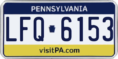 PA license plate LFQ6153