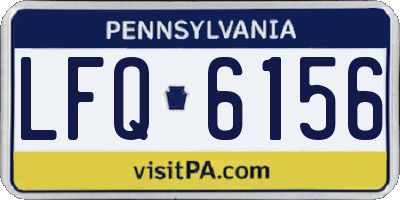 PA license plate LFQ6156