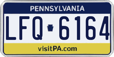 PA license plate LFQ6164