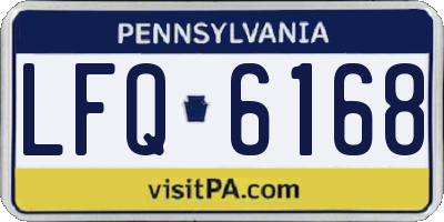 PA license plate LFQ6168