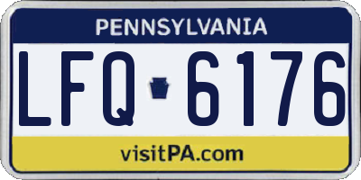 PA license plate LFQ6176