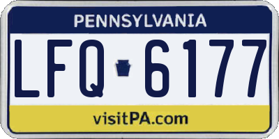 PA license plate LFQ6177