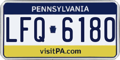 PA license plate LFQ6180