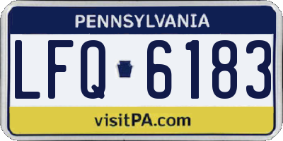 PA license plate LFQ6183