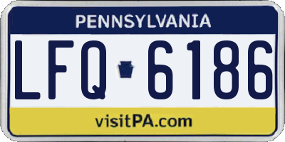 PA license plate LFQ6186