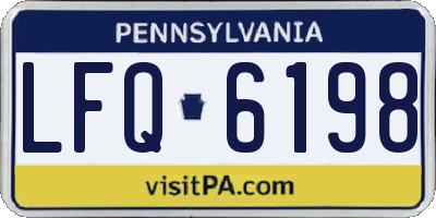 PA license plate LFQ6198