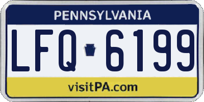 PA license plate LFQ6199