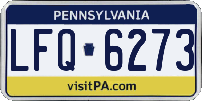 PA license plate LFQ6273