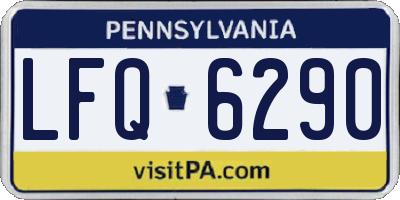 PA license plate LFQ6290