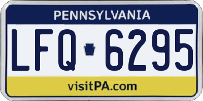 PA license plate LFQ6295