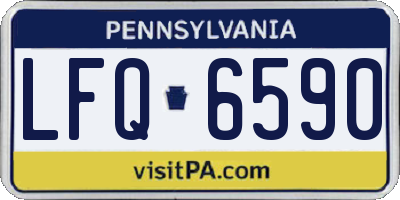 PA license plate LFQ6590