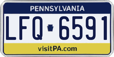 PA license plate LFQ6591