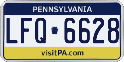 PA license plate LFQ6628