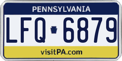 PA license plate LFQ6879