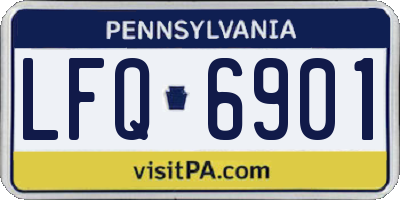 PA license plate LFQ6901